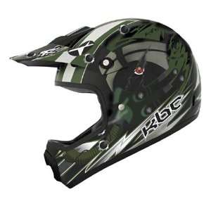   KBC Youth DRT X Squadron Full Face Helmet Medium  Green Automotive