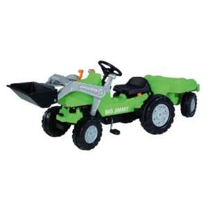  Green Childrens Ride On Tractor Big Jimmy Loader And 
