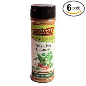 Red Monkey Foods Tres Chili Cilantro Seasoning, 3 Ounce Bottles (Pack 
