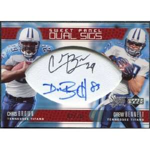   Dual Signatures #BD Chris Brown Drew Bennett /10 Sports Collectibles