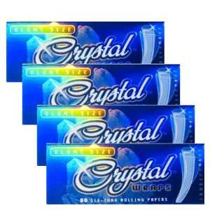  Crystal Clear 110mm Cigarette Rolling Sheets, 4 Packs 