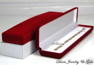 New RED Velvet Jewelry Store Style Bracelet Gift Box  