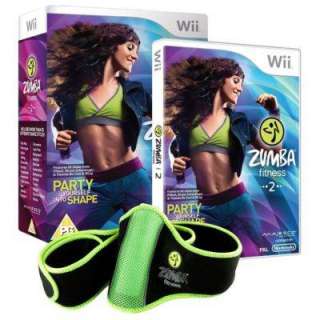 Wii Zumba Fitness 2 + Exclusive Fitness Belt Bundle *BRAND NEW*  