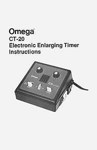   sheet for the Omega Cat. No. 464 200 CT 20 Electronic Enlarging Timer