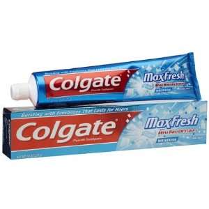 Colgate Max Fresh Cool Mint Toothpaste with Mini Breath Strips 7.8 oz 