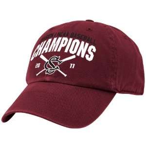   College World Series Champions Garnet Garment Washed Adjustable Hat