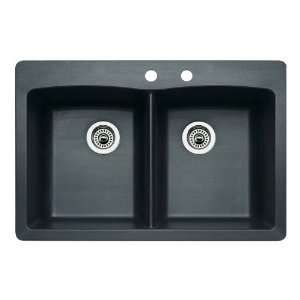   Double Basin Composite Granite Kitchen Sink 440220 2