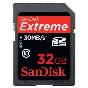  32 GB Extreme SDHC Cards (SDSDX3 032G A31)