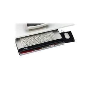  Keyboard Drawer W/Mouse, UnderDesk, 25x19x3, Gray/Black 