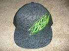 Mountain Dew Soda Pop Black Ball Cap Hat Size Flex Fit items in BIG J 