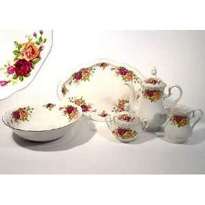 Fine China Dinnerware   Mary Anne Country Roses   7 pc. Completer set 