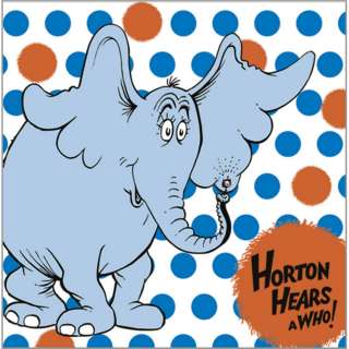 HORTON HEARS A WHO Party Supplies ~ NAPKINS Dr. Seuss 726528230865 
