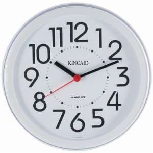    Kincaid Always Set ? Cubicle Wall Clock, White