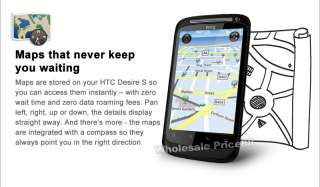 Unlocked HTC S510E Desire S WIFI GPS 5MP Phone + Free 8GB CARD 