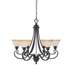  Designers Fountain Chandelier DF 96186 NI 6 Light 