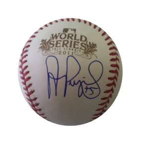  Signed Albert Pujols 2011 World Series Baseball JSA COA 