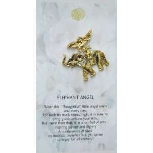   Thoughtful Little Angel 566 Elephant Angel Angel Pin 