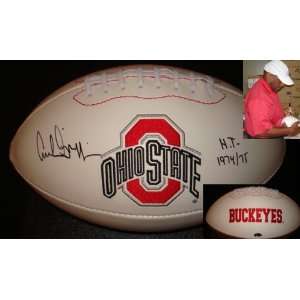 Archie Griffin Hand Signed Ohio State Buckeyes Logo Football