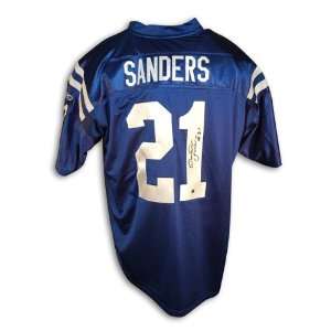 Bob Sanders Autographed/Hand Signed Indianapolis Colts Blue Reebok 