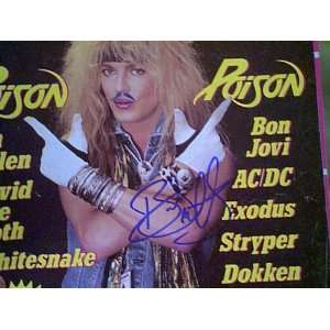  Poison Bret Michaels Hit Parader Magazine 1988 Signed 
