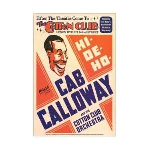 CAB CALLOWAY   Limited Edition Concert Poster   The Cotton Club New 