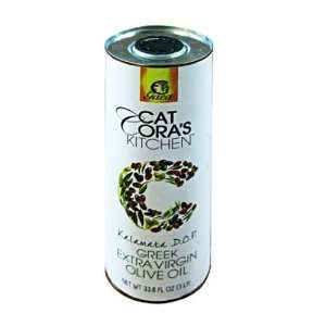 Cat Coras Kitchen by Gaea Kalamata DOP Extra Virgin Olive Oil Tin, 33 