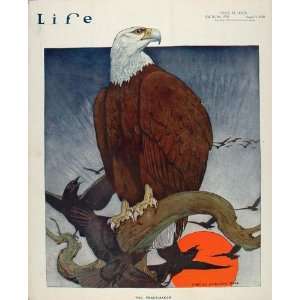  1920 Cover Life Bald Eagle Bird Charles Livingston Bull 