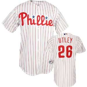 Chase Utley #26 Philadelphia Phillies Replica Home Jersey WS Size 54 