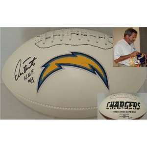 Dan Fouts Autographed/Hand Signed San Diego Chargers Logo Football