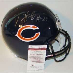 Devin Hester Autographed Helmet   Replica   Autographed NFL Helmets