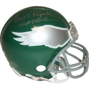  Vince Papale Philadelphia Eagles Autographed Mini Helmet 