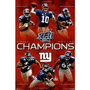 Super Bowl XLII Champions (Amari Toomer, Eli Manning, Brandon Jacobs 