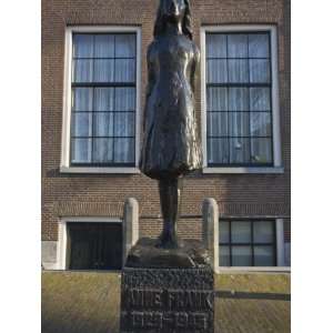  Statue of Anne Frank Outside Westerkerk Church, Amsterdam 