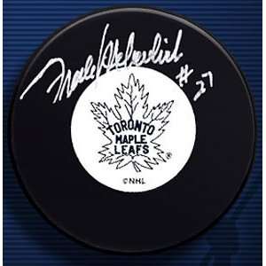 Frank Mahovlich Signed Maple Leafs Hockey Puck