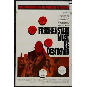  Frankenstein Must Be Destroyed (1970) 27 x 40 Movie Poster 