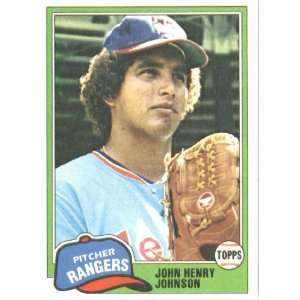  1981 Topps # 216 John Henry Johnson Texas Rangers Baseball 