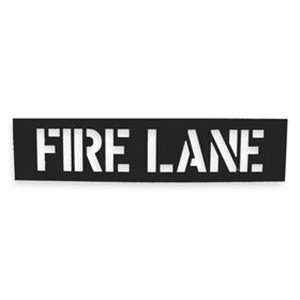 Hanson Fire Lane Plastic Stencil