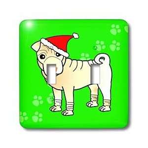 Janna Salak Designs Christmas   Cute Chinese Shar Pei Dog   Cream Coat 