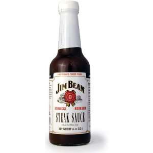 Jim Beam Steak Sauce 11 oz.  Grocery & Gourmet Food
