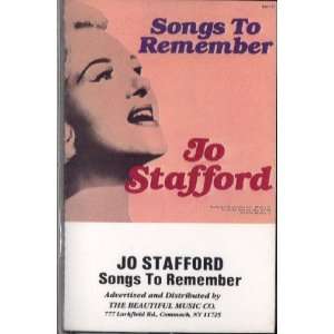 Jo Stafford (Songs to Remember) Cassette Tape