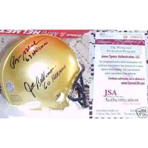   Navy Joe Bellino JSA   Autographed NFL Mini Helmets