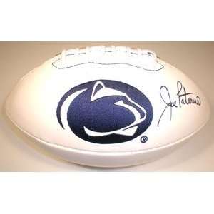 Joe Paterno Autographed Penn State Nittany Lions Team Logo Football