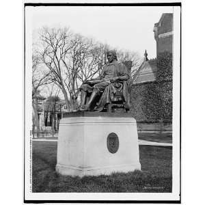  John Harvard statue,Harvard University,Mass.