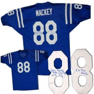 John Mackey Autographed Jersey with HOF 92 & 5x Pro Bowl 