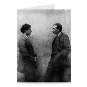 John Maynard Keynes and Duncan Grant (b/w   Greeting Card (Pack of 2 