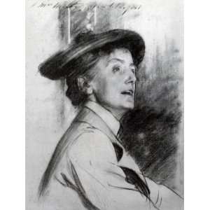    Ethel Smyth John Singer Sargent Hand Painted Art