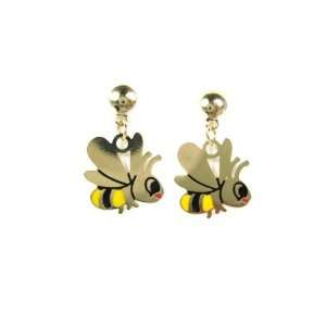  Adorable 18k GOLD LAYERED Childrens Bumble BEE Dangle 