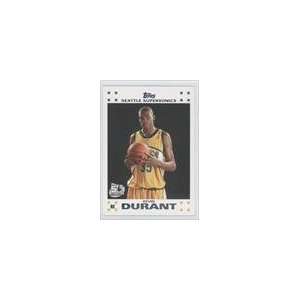   2007 08 Topps Rookie Set White #2   Kevin Durant Sports Collectibles