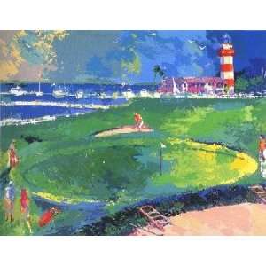  LeRoy Neiman   18th at Harbour Town Hand Signed by LeRoy Neiman 