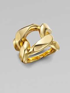 Michael Kors   Structured Chain Link Ring/Goldtone